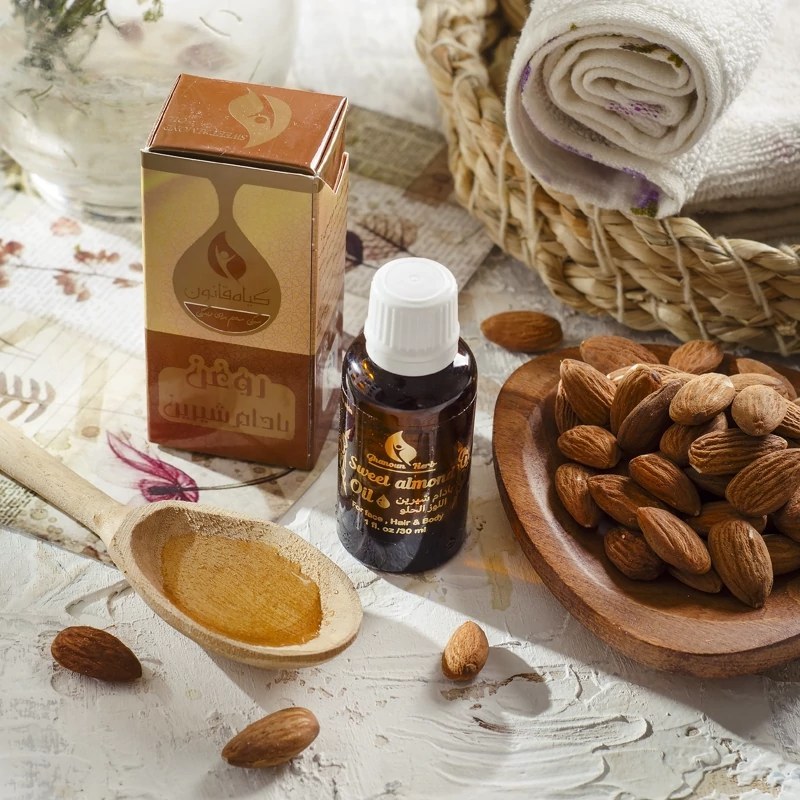 روغن بادام شیرین برای مو پوست و لک صورت قانون