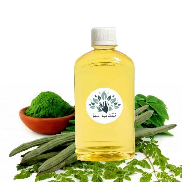 روغن مورینگا 180cc (روشن کننده آبرسان پوست مرطوب کننده شوره مو ریزش مو نرم کننده مو )