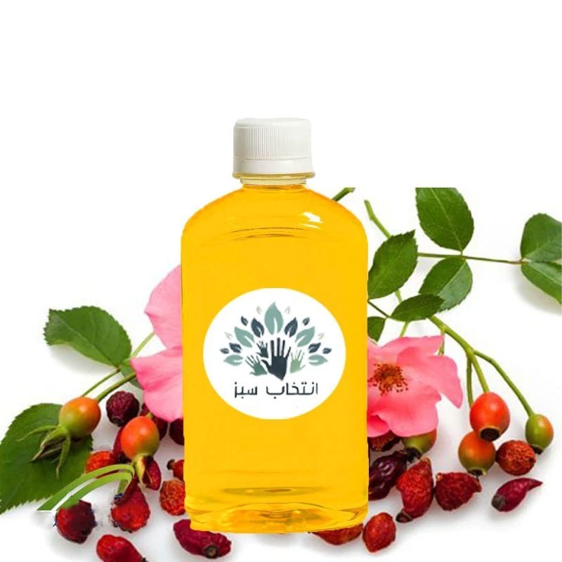 روغن رزهیپ یا میوه نسترن180cc (پرایمر -ضد لک- رفع جای جوش- مرطوب کننده قوی-آبرسان- روشن کننده پوست -ضدجوش)