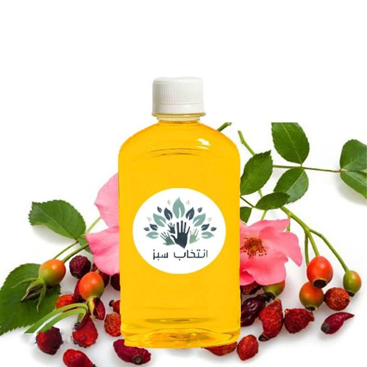 روغن رزهیپ یا میوه نسترن180cc (پرایمر -ضد لک- رفع جای جوش- مرطوب کننده قوی-آبرسان- روشن کننده پوست -ضدجوش)