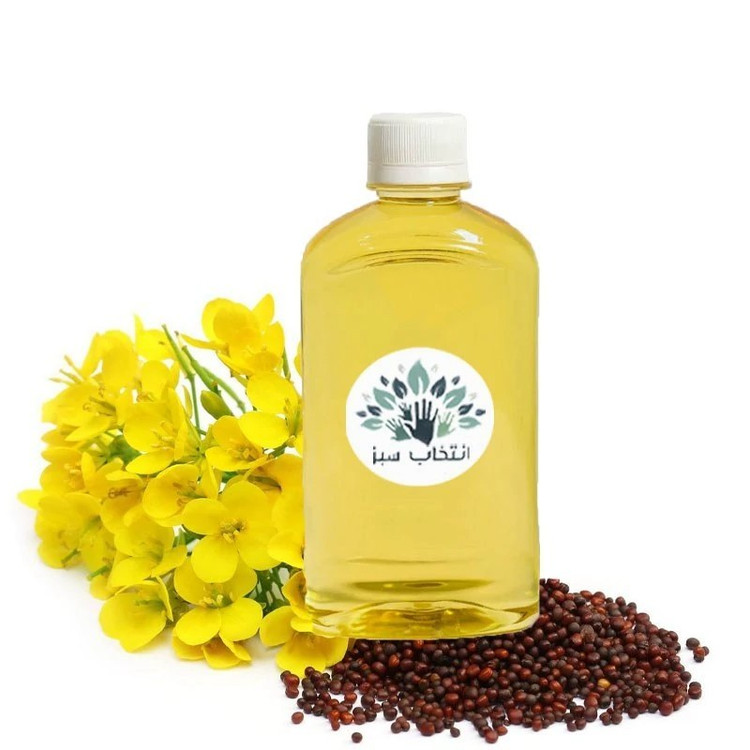 روغن خردل خالص 180cc کیفیت تضمینی (روشن کننده پوست - رفع لک های تیره پوست و بدن - پرپشت کننده مو)