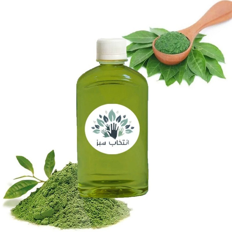 روغن حنا 180CCخالص کیفیت تضمینی (پرپشت کننده مو- ریزش مو- تقویت مو -تقویت ابرو جلوگیری از سفیدی مو )
