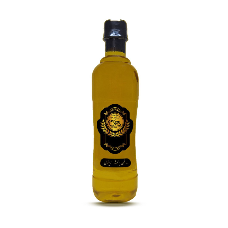 روغن بنفشه پایه زیتون خالص 500cc (فع جای جوش- رفع کک و مک -شفاف سازی پوست -برطرف کننده خارش- بهبود آکنه و اگزما)