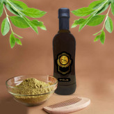روغن حنا 500cc خالص کیفیت تضمینی (پرپشت کننده مو- ریزش مو- تقویت مو -تقویت ابرو جلوگیری از سفیدی مو )
