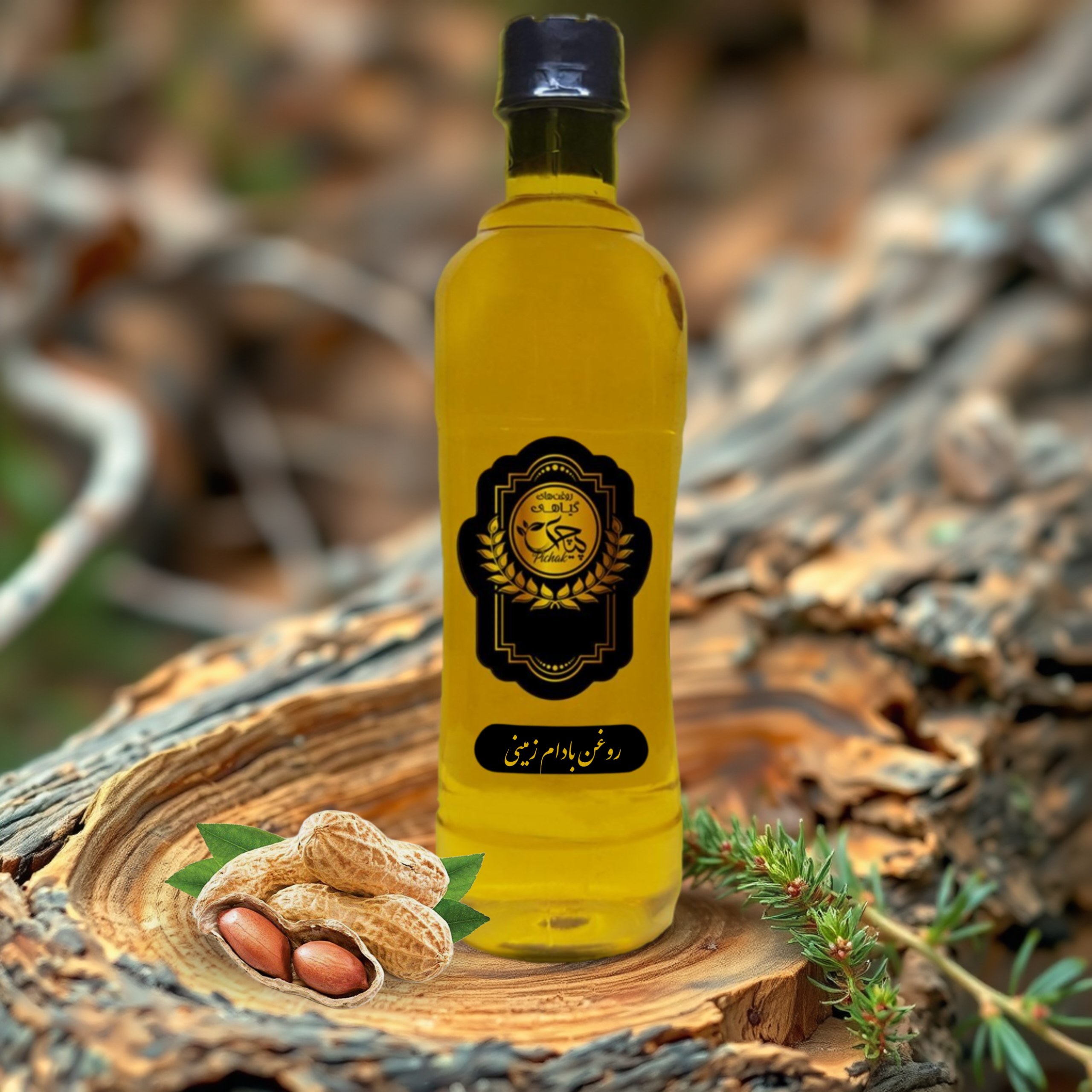 روغن بادام زمینی خالص500cc (کاهش سطح کلسترول،  بهبود سیستم عصبی، تقویت سیستم ایمنی، کاهش  فشار خون و محافظت از پوست)