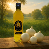 روغن پیاز سفید 500cc کیفیت تضمینی همراه با هدیه (رفع ریزش مو-پرپشتی وحجم دهی به مو-تقویت ریشه مو )