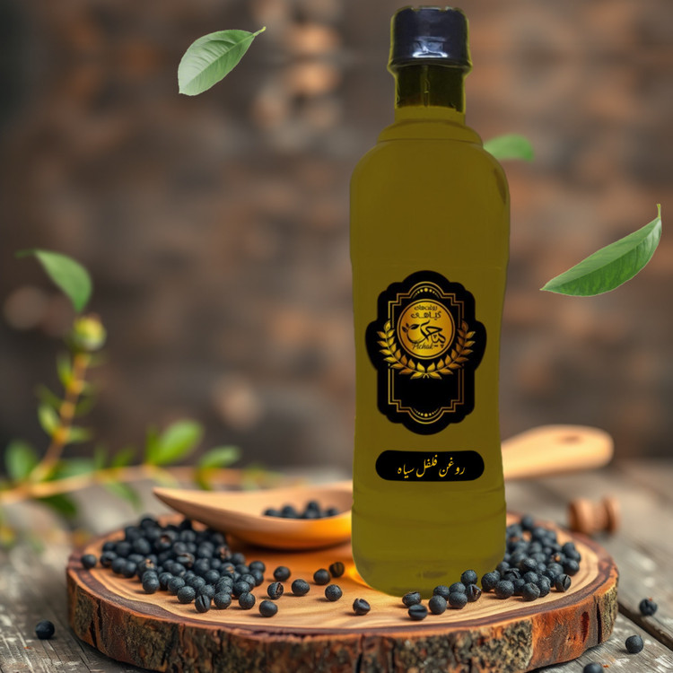 روغن فلفل سیاه 500cc کیفیت تضمینی همراه با هدیه (تقویت و رشد مجدد مو-رفع شوره ی سر-ضدپیری-روند به بهبودی سفیدی مو )