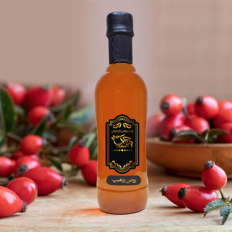 روغن رزهیپ میوه نسترن 500CC(ضد لک جای جوش پرایمر آرایشی مرطوب کننده آبرسان روشن کننده ضدجوش)